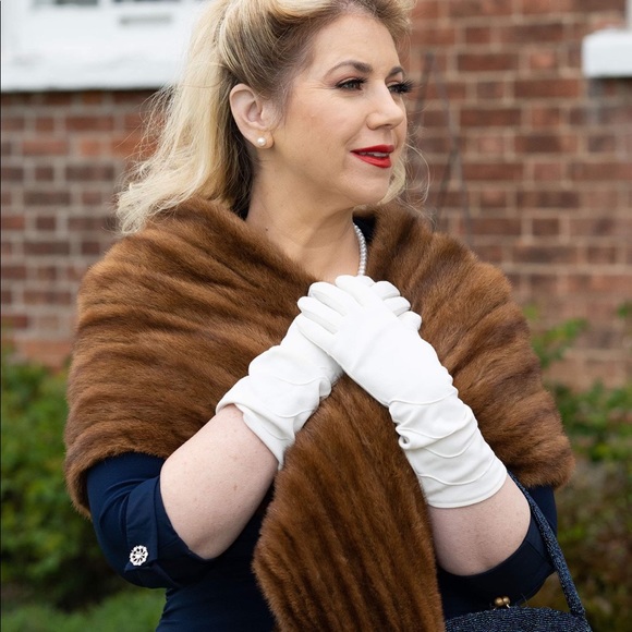 Fur stole shawl wrap - Picture 5 of 10